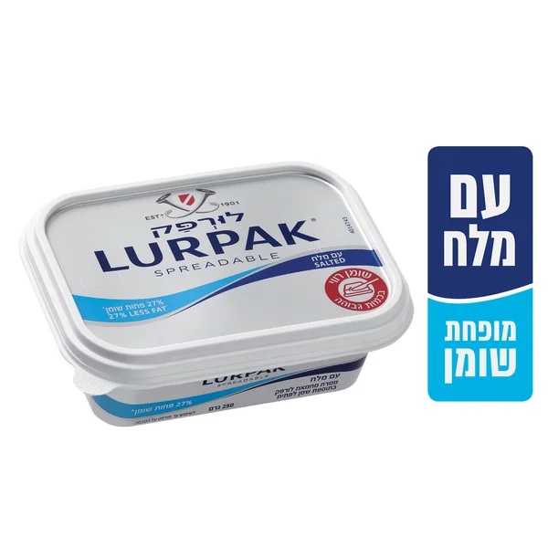 ממרח לורפק עם מלח מופחת שומן 250 גרם