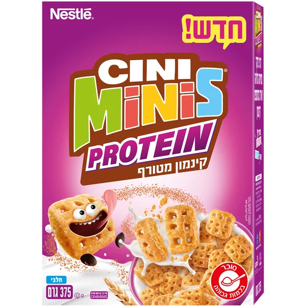 דגני בוקר סיני מיניס פרוטאין, 375 גרם