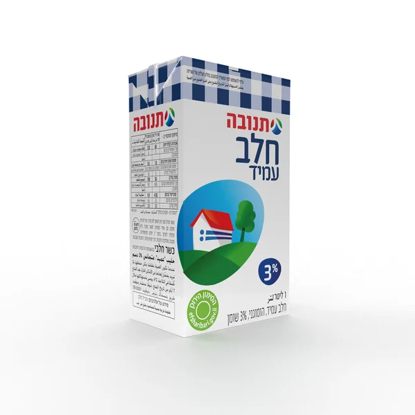 חלב עמיד 3% שומן תנובה 1 ליטר