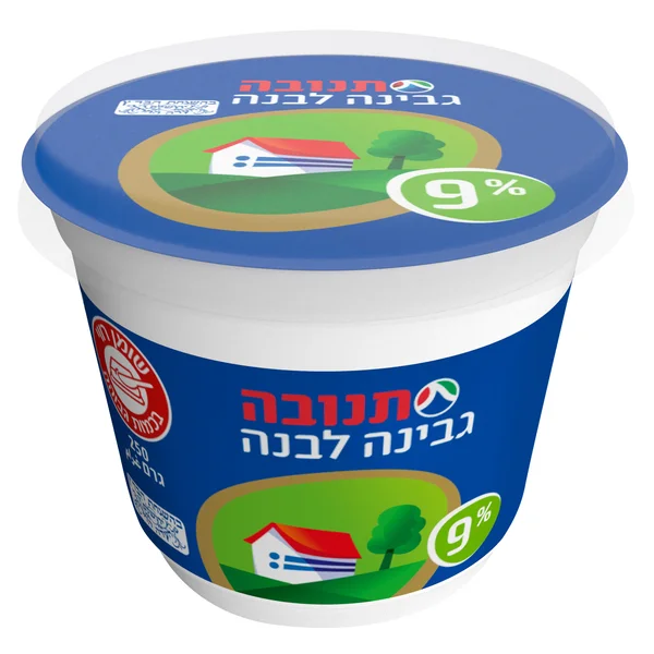 גבינה לבנה 9% בד"צ 250 גרם