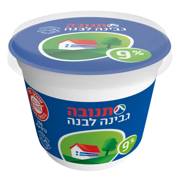 גבינה לבנה 9% מהדרין 250 גרם