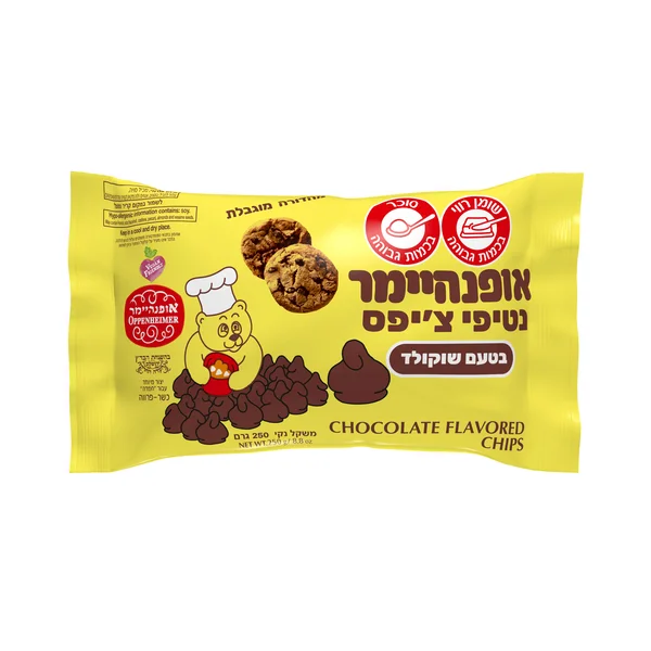 נטיפי צ'יפס בטעם  שוקולד 250 גרם