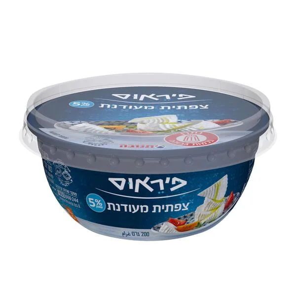 גבינה צפתית מעודנת 5% פיראוס 200 גרם