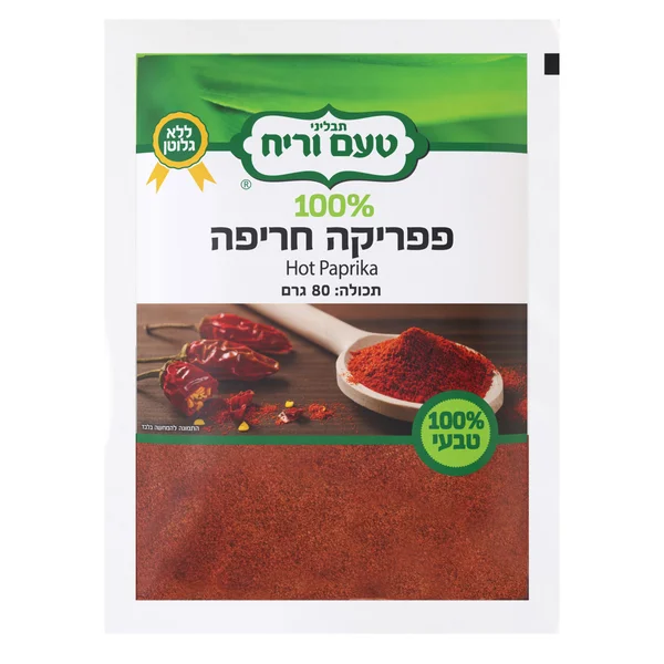 פפריקה חריפה שקית 80 גרם