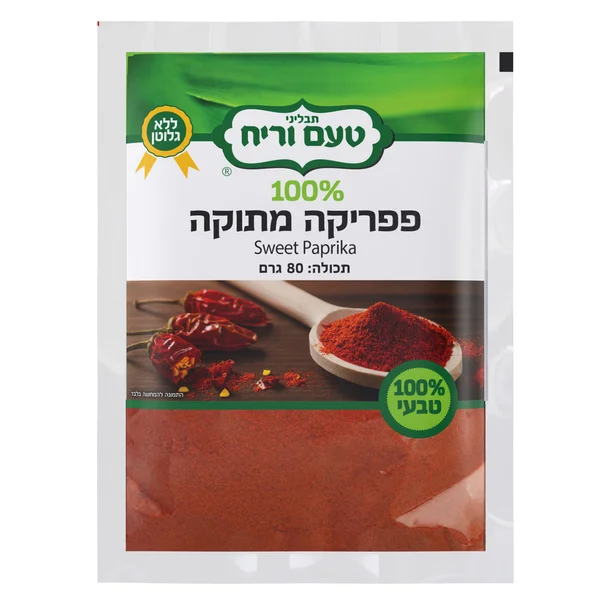 פפריקה מתוקה שקית 80 גרם