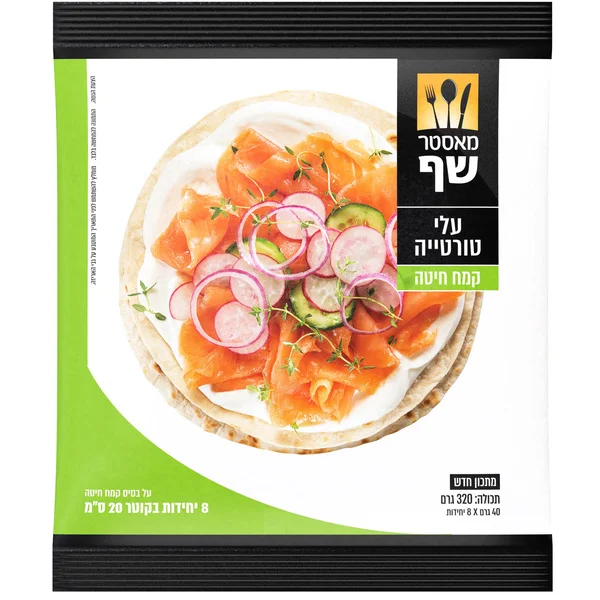 עלי טורטיה מקמח לבן 20 ס"מ 8 יח' 320 גרם