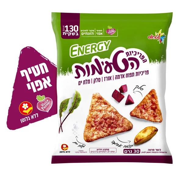 פריכיות תפוח אדמה סלק, 30 גרם