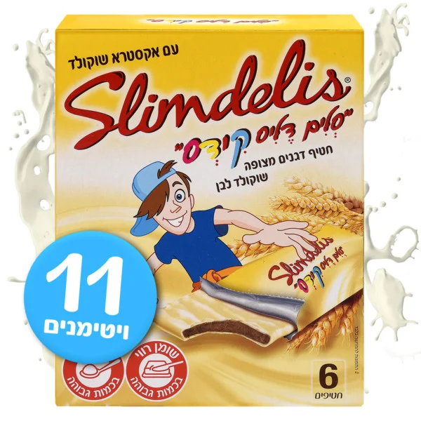 סלים דליס לילדים עם שוקולד לבן 6*20 גרם